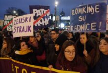 International Women’s Day protest march in Belgrade