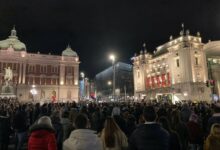 The „Stop the regime violence“ in Belgrade; Photo: András Juhász / Mašina