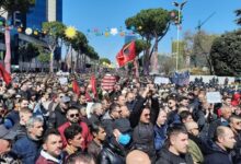 Mass protests in Albania, protesters say they will persevere until their demands are met