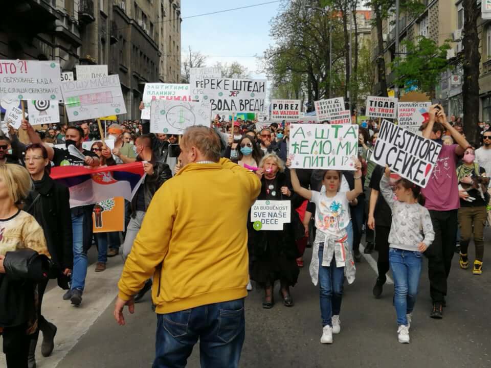 Ekološki ustanak, Beograd, 10. april 2021; Foto: Marko Miletić / Mašina