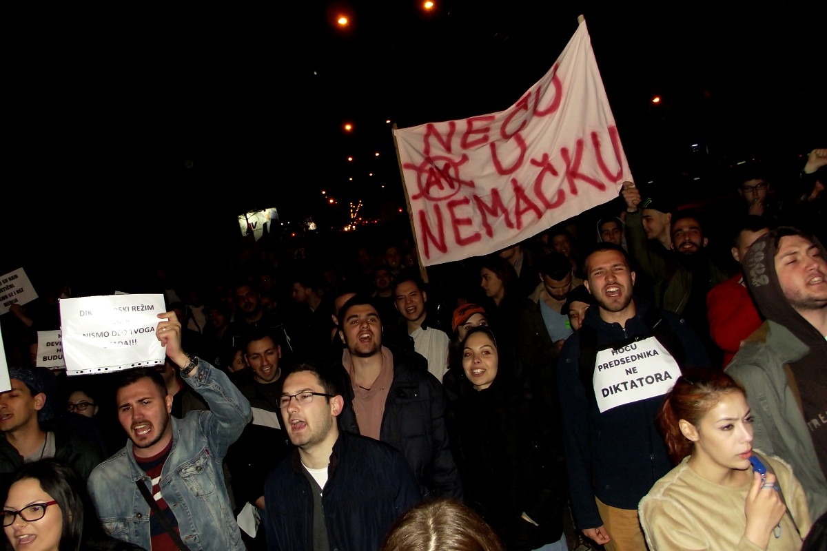 Protest u Nišu. Foto: Robert Kasumović