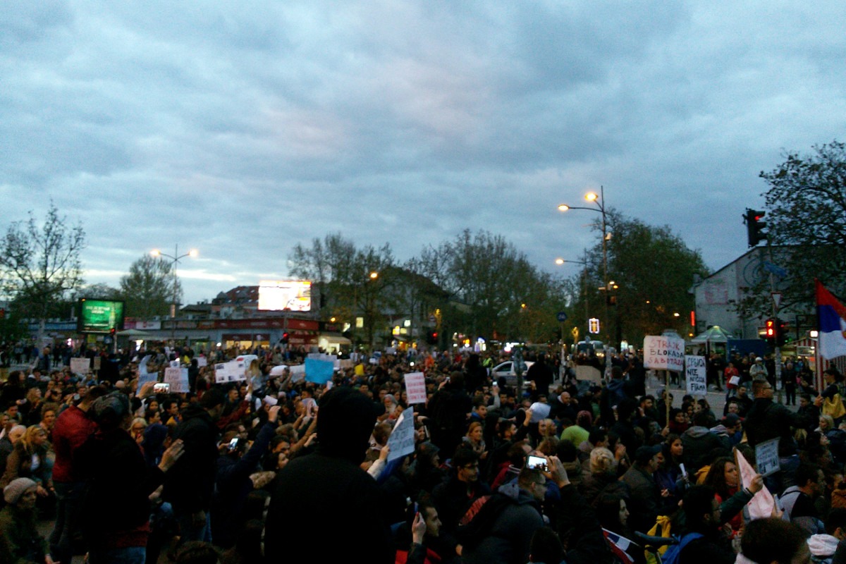 Protest u Novom Sadu. Foto: Anica Stojanović