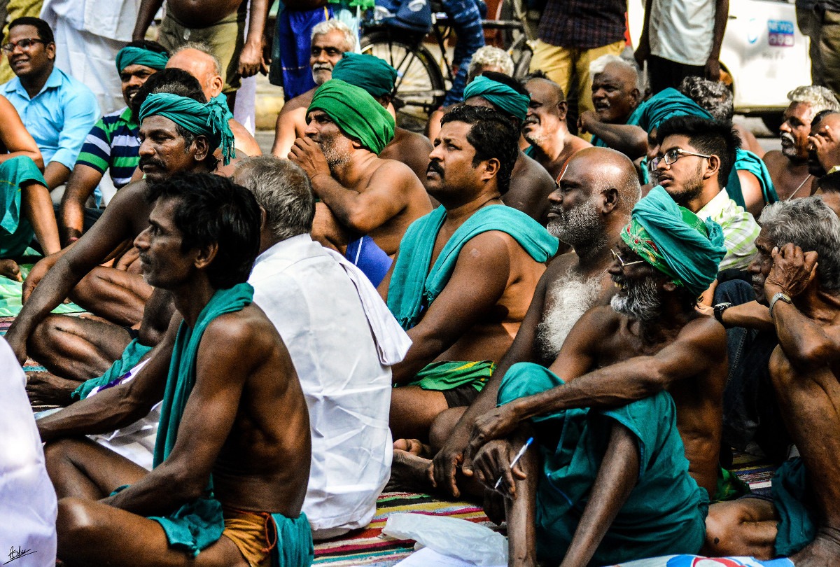 Protest farmera iz Tamil Nadua; Foto: Aditya Srinivasan Singh / Flickr