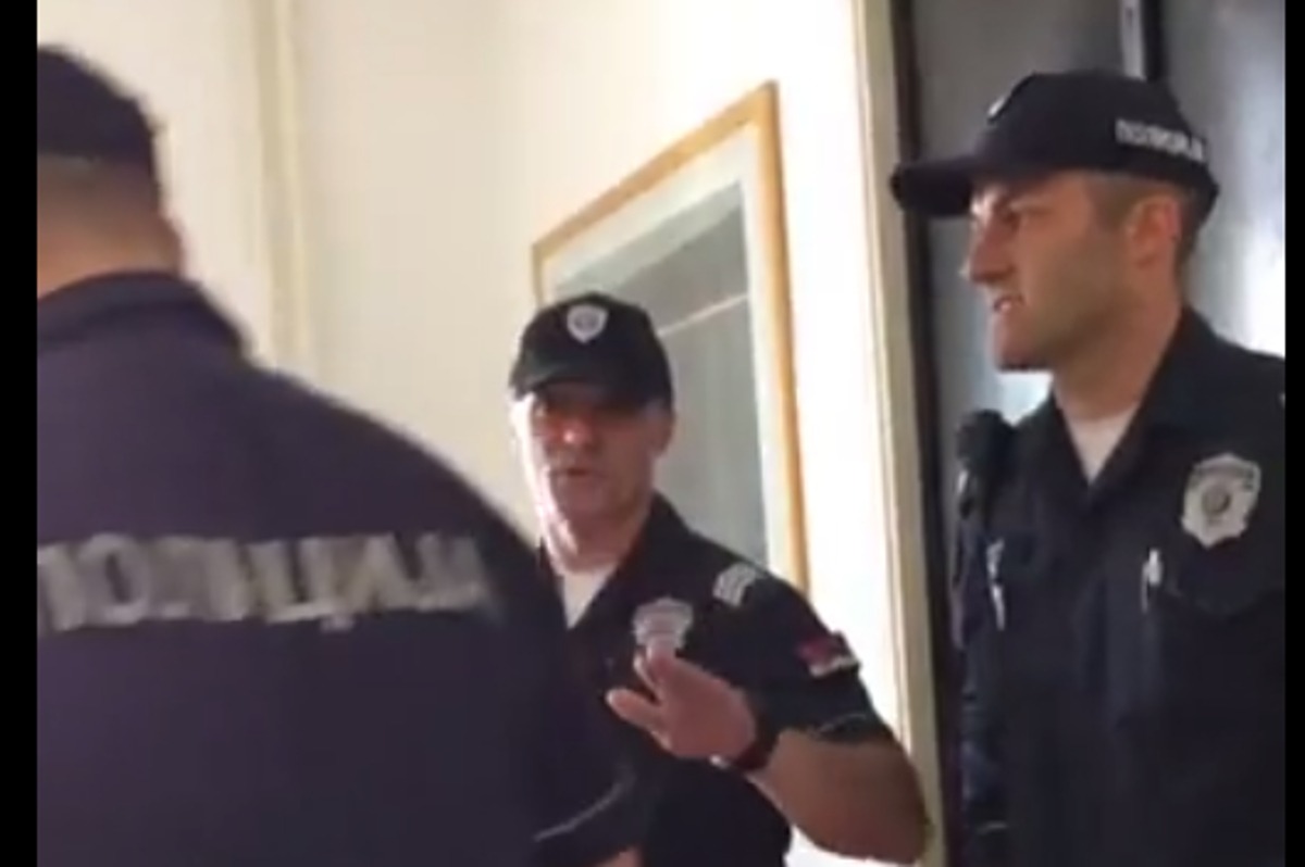 Policija u Sekretarijatu; Isečak iz videa NKSS-a 
