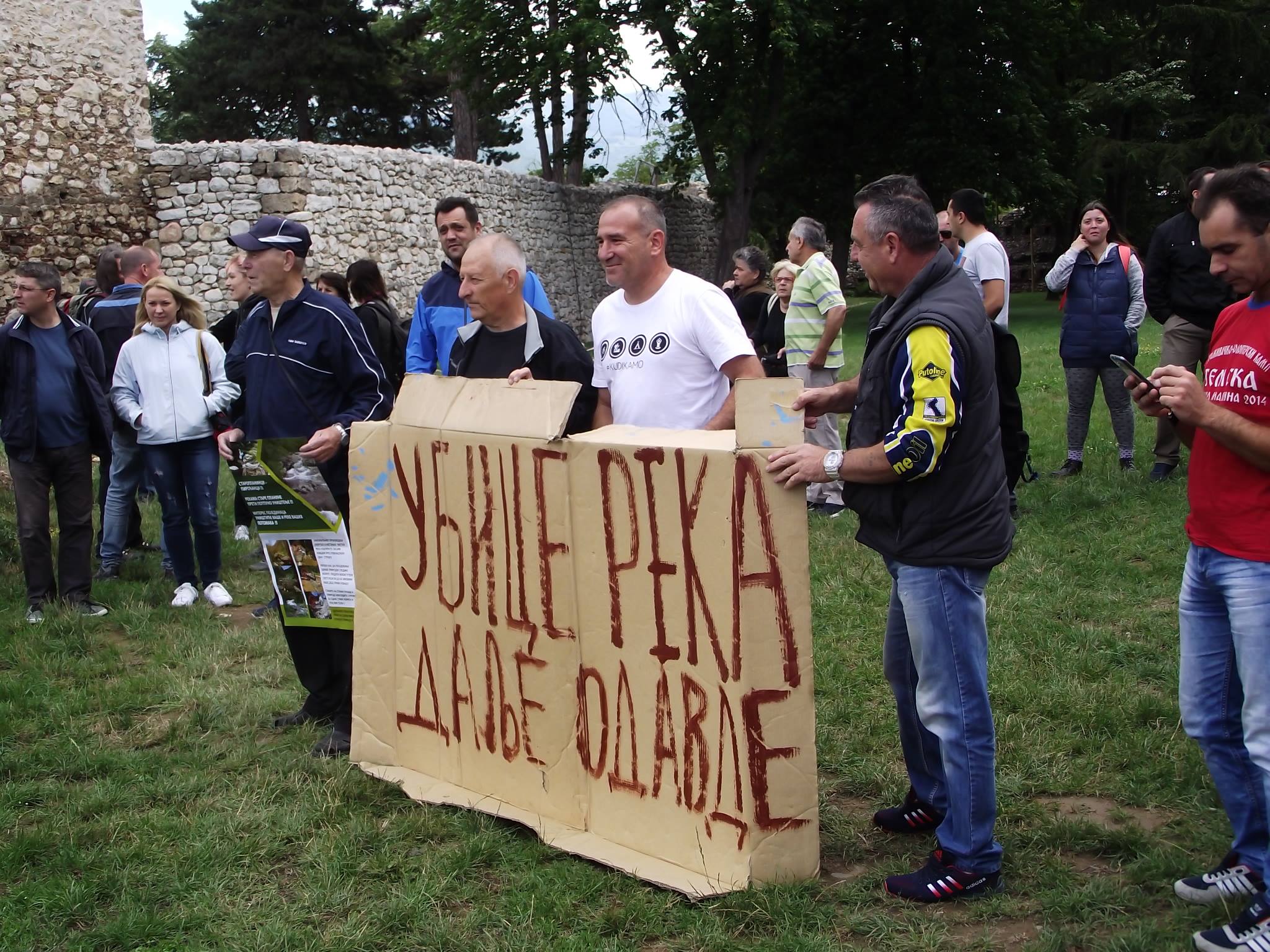 Protest protiv izgradnje mini hidroelektrana; Foto: Robert Kasumović / Mašina