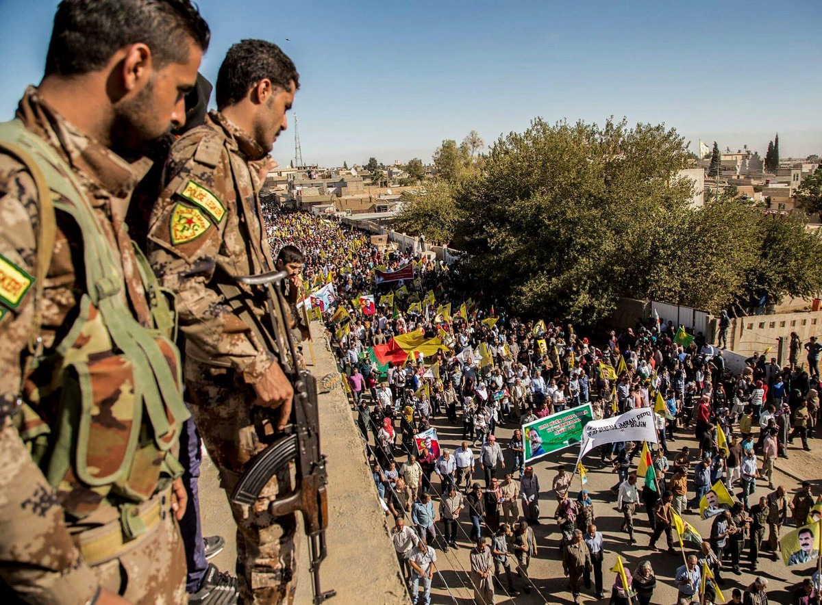 Protest protiv invazije Turske u Afrinu; Foto: Kurdishstruggle / Flickr