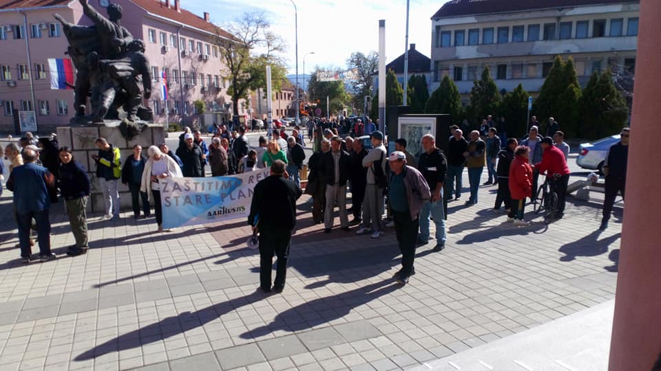 Protest u Babušnici; Foto: Saša Jeremić / Facebook