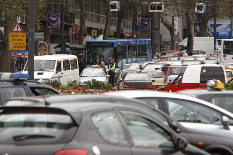 saobraćajna gužva u beogradu