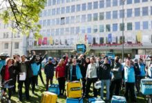 Dostavljači u Ljubljani nakon objave osnivanja sindikata