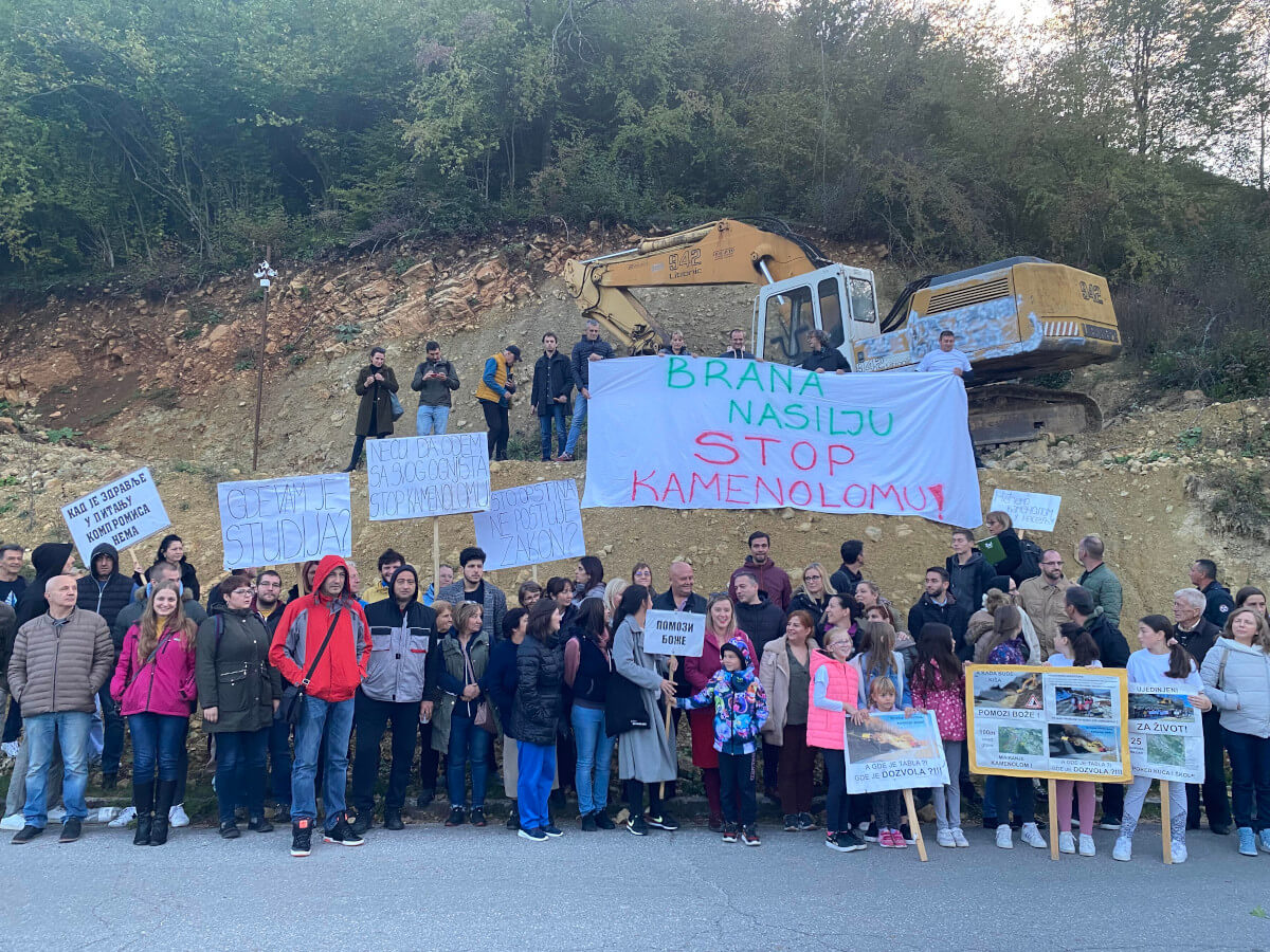 Skup podrške građanima Kosjerića u borbi protiv kamenoloma