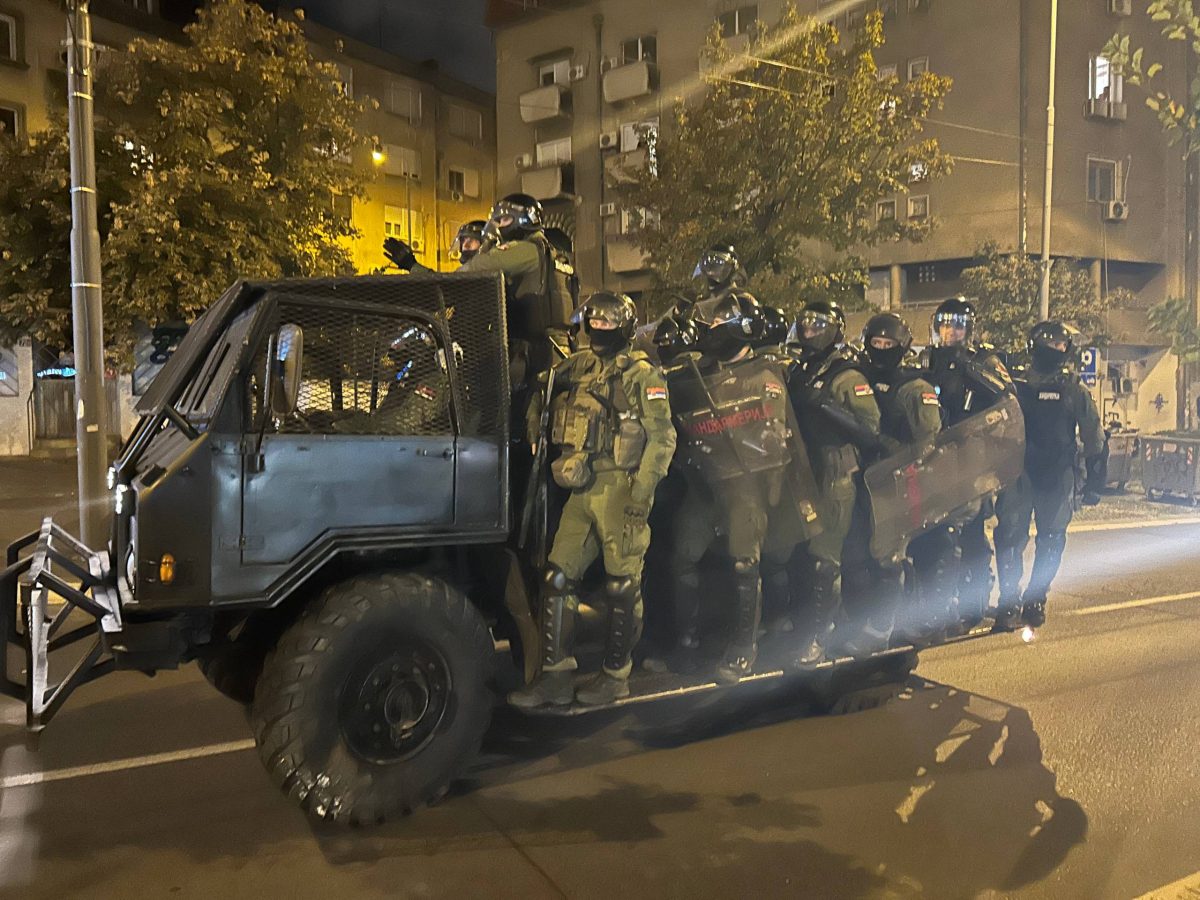 Policija tokom protesta u Beogradu