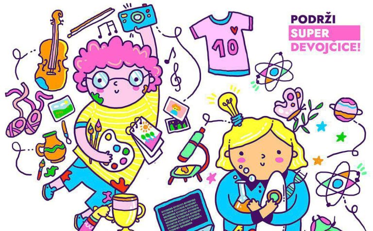 Ilustracija za kampanju Super devojčice