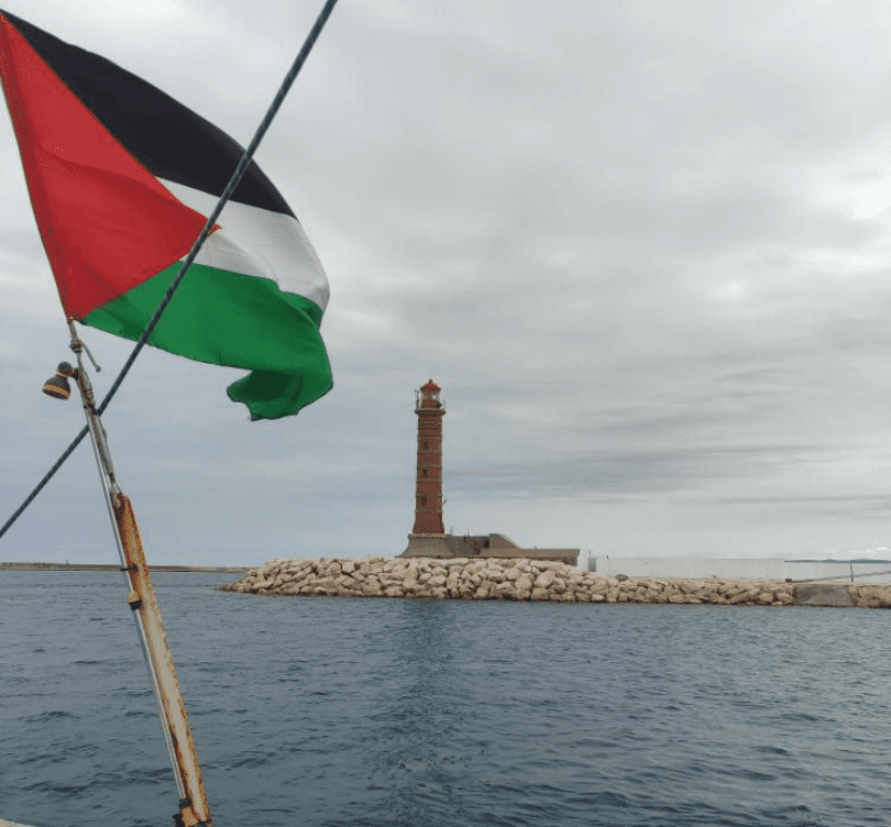 Palestinska zastava na flotili
