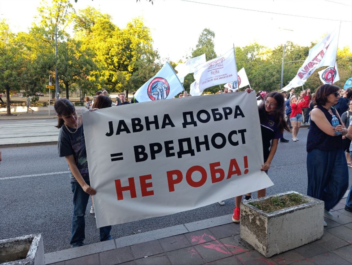 Protest Društvenog fronta; Foto: Mašina.