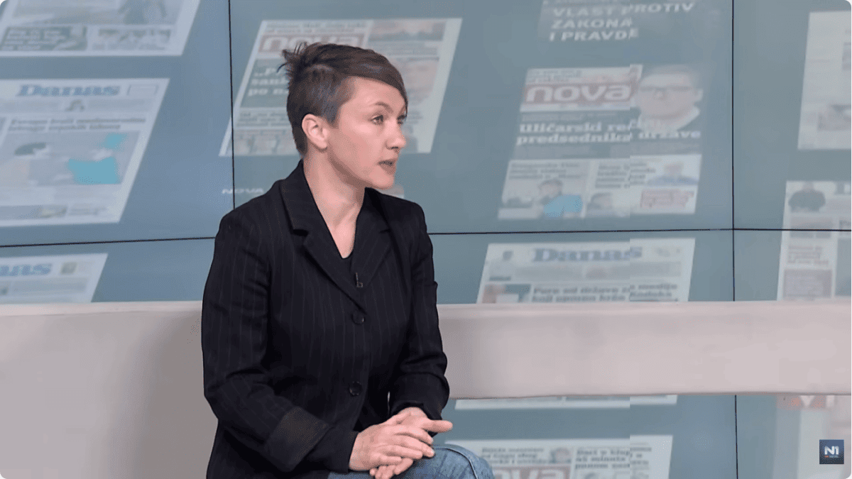 Aleksandra Krstić; Foto: Snimak ekrana/N1