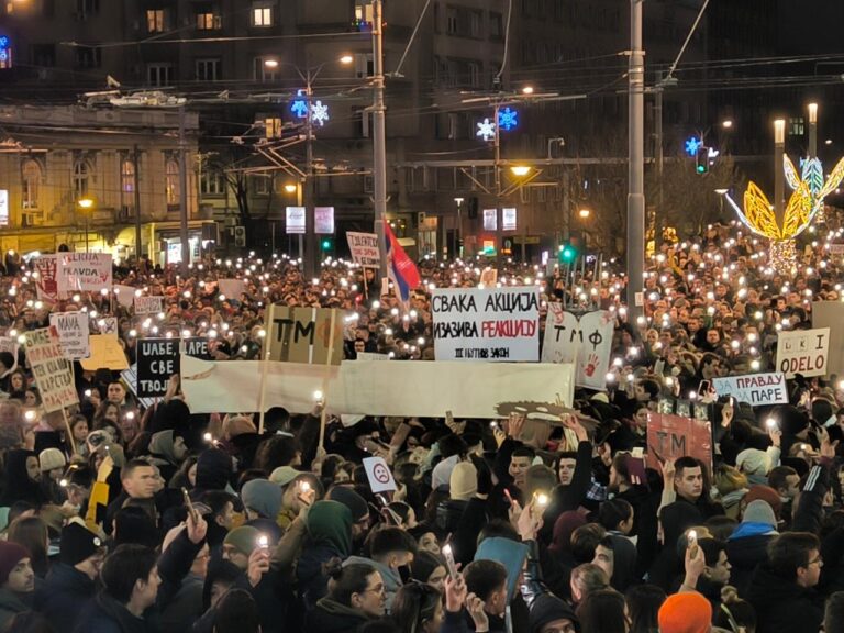 protest na slaviji