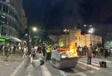 Slika Slavije u stranim medijima – kome odgovara da nemiri budu u prvom planu? Kontejner