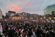 Protest na Slaviji 15. mart; Foto: Mašina