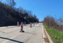 Problemi sa klizištem između Novog Sada i Karlovaca, nema datuma završetka radova na putu Radovi na putu Sremski Karlovci - Novi Sad; Foto: Ustupljena fotografija