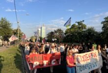 Vikend za nama: protesti, skupovi podrške i zabranjeno prikazivanje filma Protest protiv izgradnje Akvijarijuma na Ušću