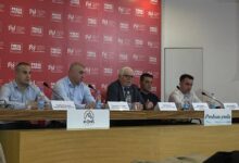 Konferencija za medije posvećena najavljenom protestu prevoznika