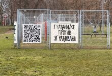 Transparent u parku Ušće