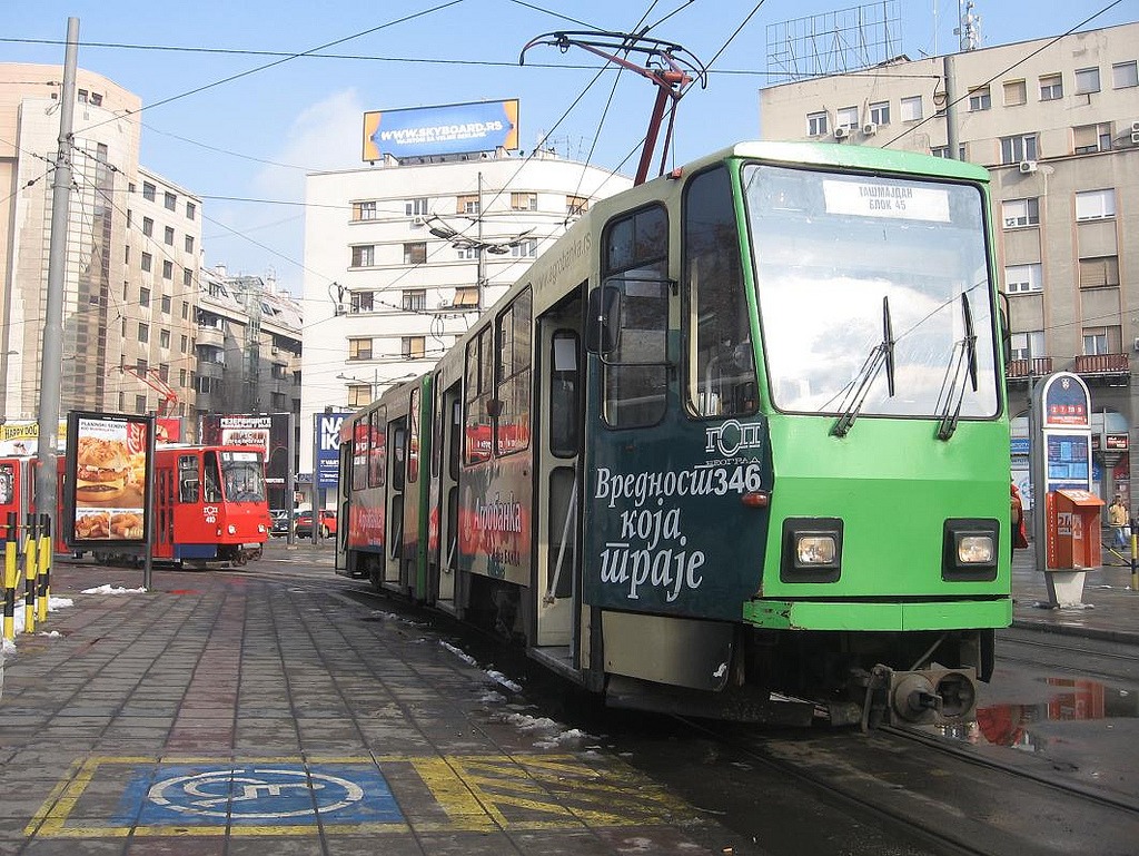 Tramvaj na ulici, Beograd