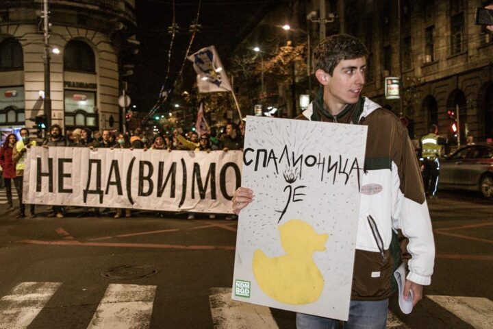 Želimo čist vazduh, želimo zdravlje, želimo život. Protest protiv zagađenja vazduha u Beogradu