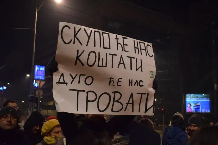 Protest za čist vazduh u Beogradu, 17.01.2020; Foto: Predrag Momčilović / Mašina