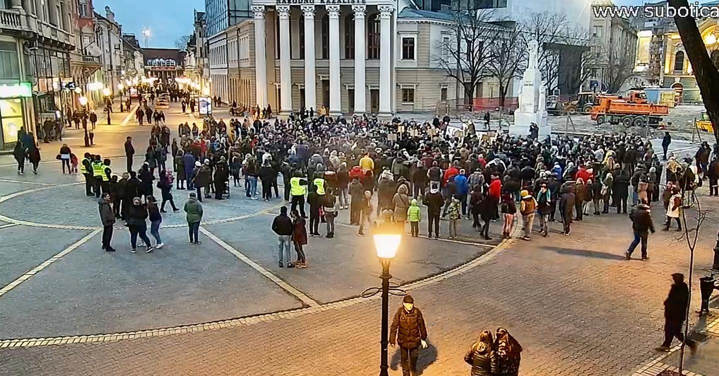 Održan antimigrantski protest u Subotici