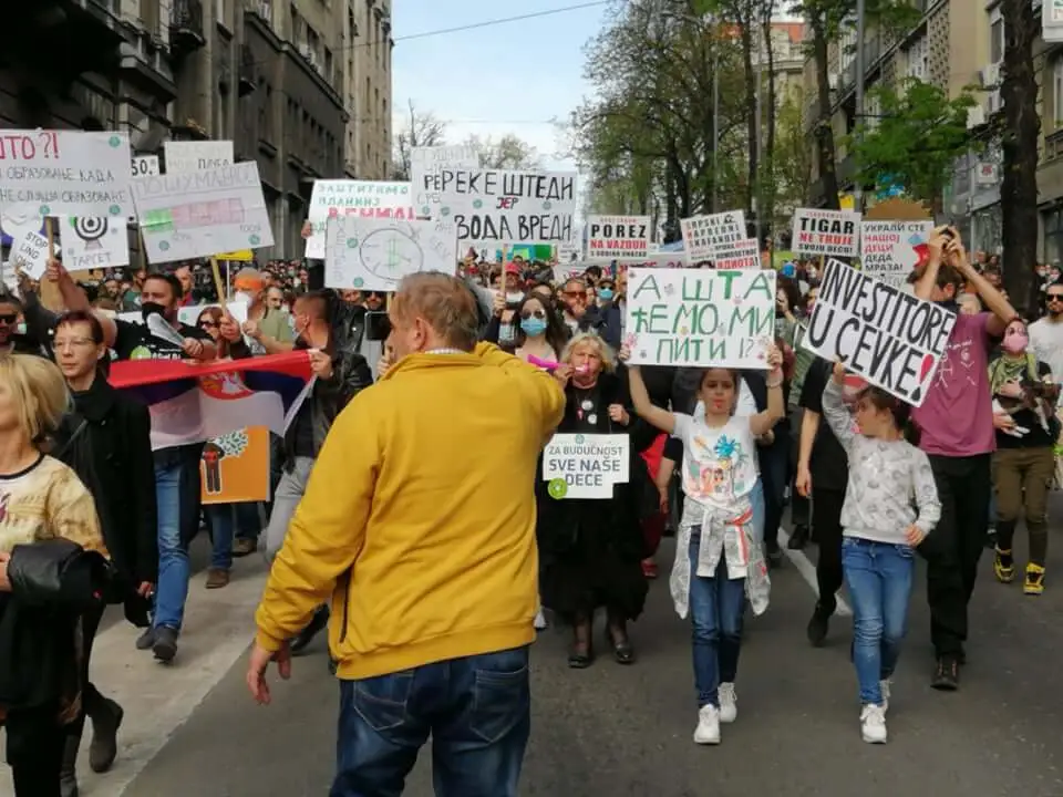 Ekološki ustanak, Beograd, 10. april 2021; Foto: Marko Miletić / Mašina