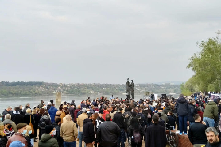 Protest protiv fašizma u Novom Sadu