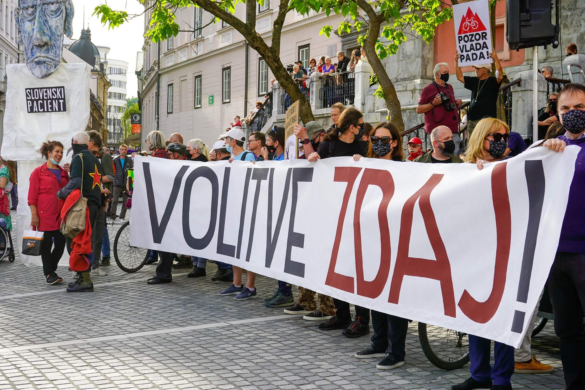„Izbori odmah!": 40.000 ljudi na ulicama Ljubljane