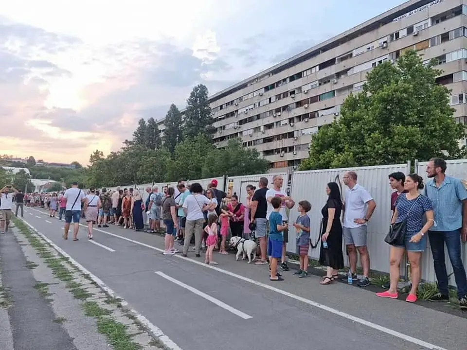 protest u bloku 37 na novom beogradu