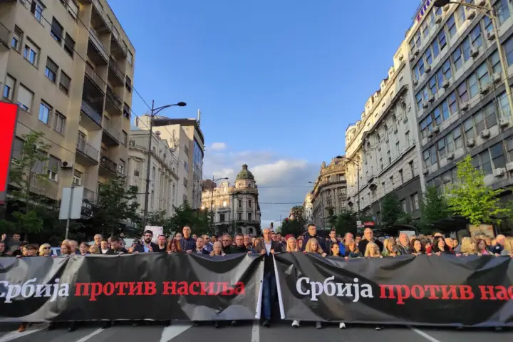 Protest "Srbija protiv nasilja"