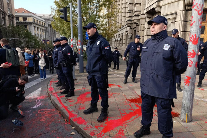 Protest u Beogradu; Foto: Mašina