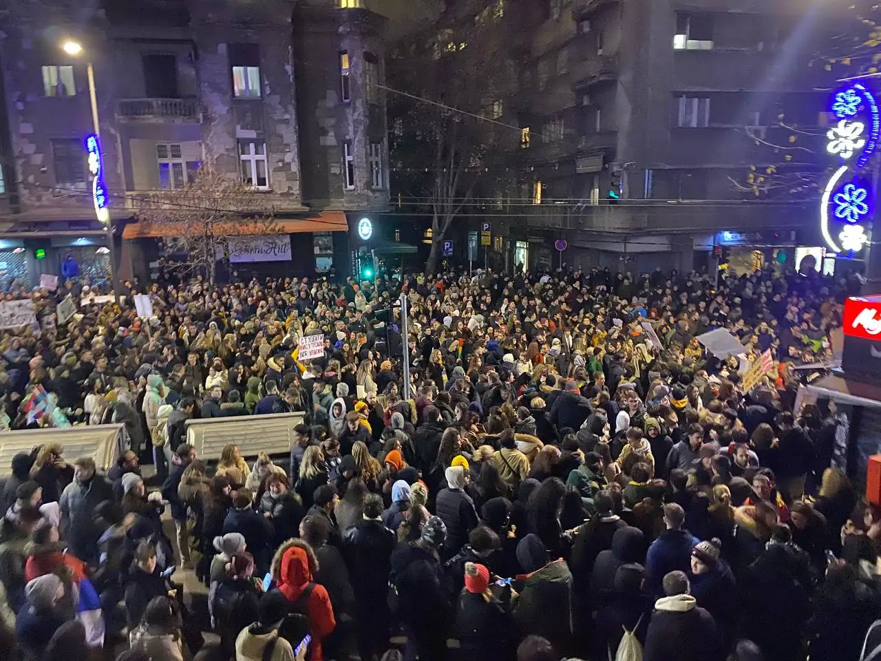 Protest ispred RTS-a