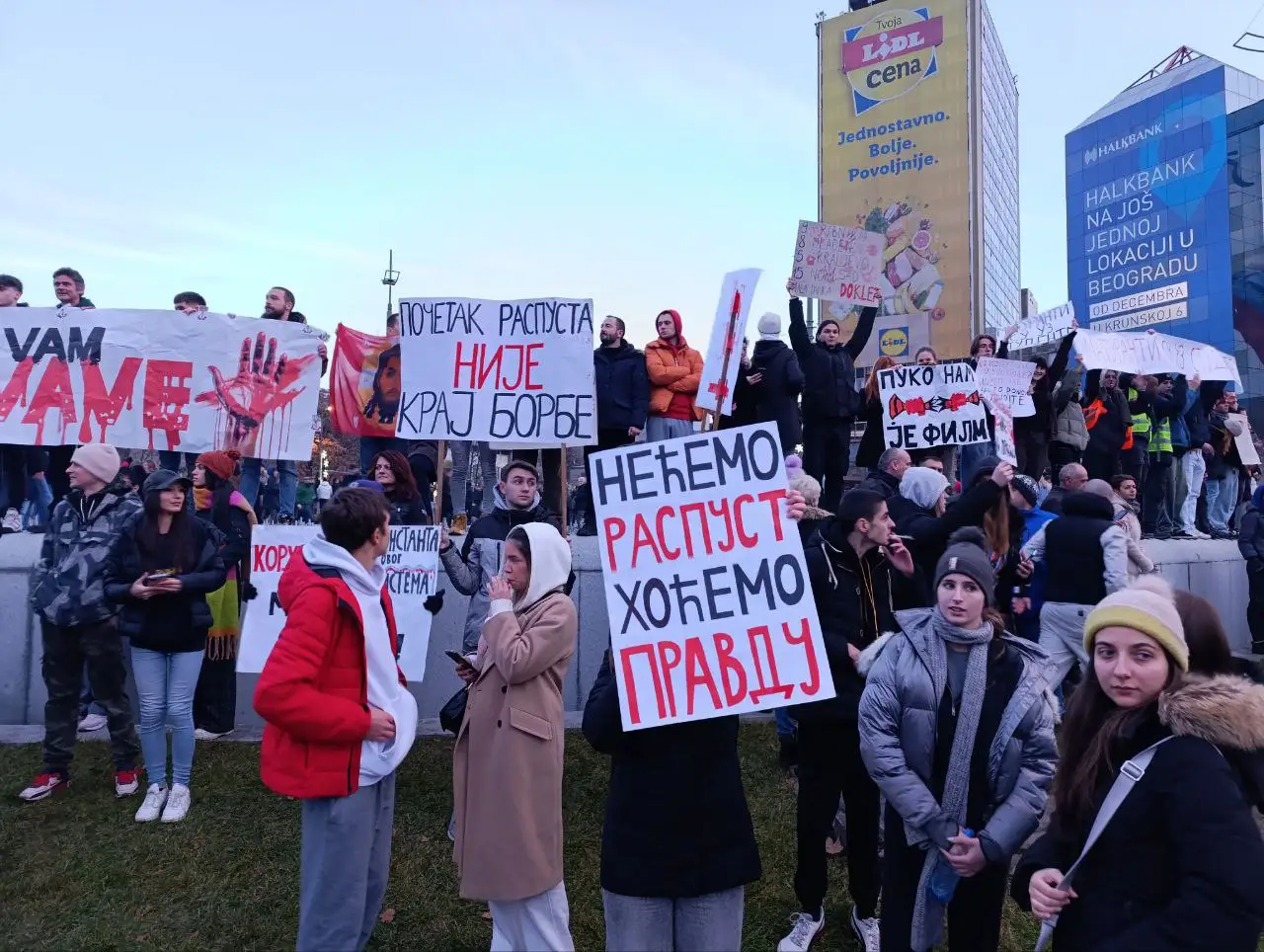 protest na slaviji