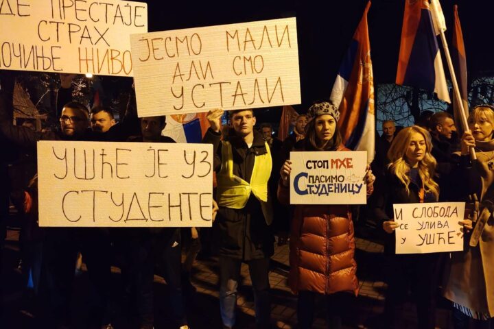 Protest u Ušću; Foto: Bojana Minović