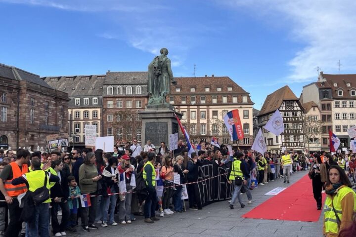 Doček studenata biciklista u Strazburu; Foto: Mašina