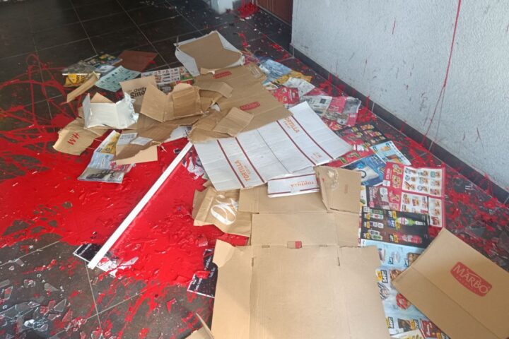 Vandalizovana zgrada na Zvezdari