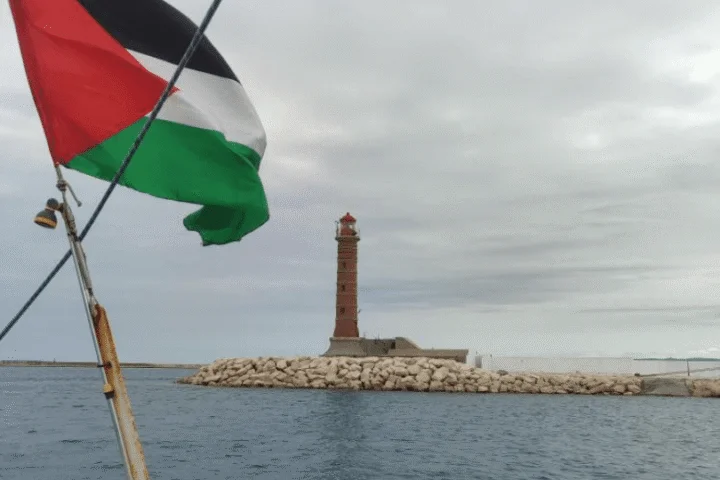 Palestinska zastava na flotili