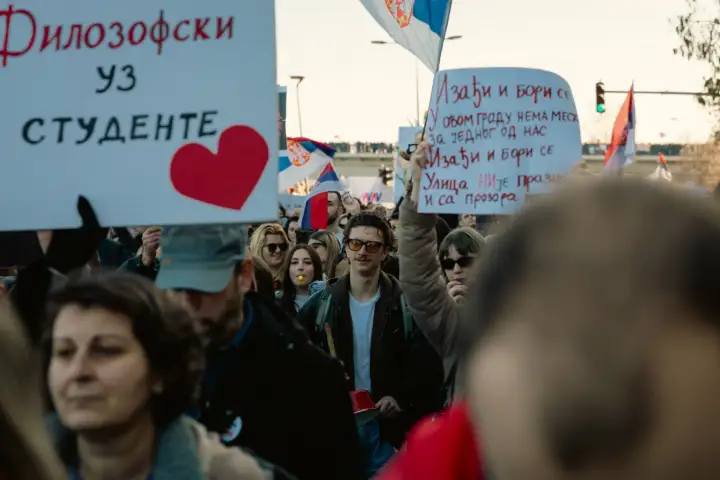 Protest u novom sadu