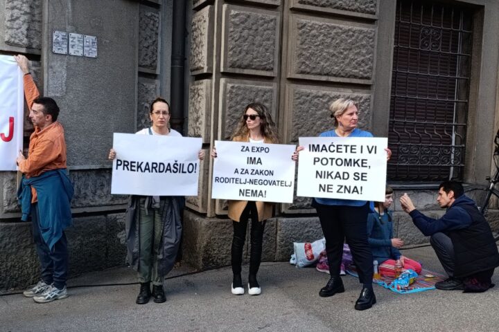 Protest za Zakon roditelj-negovatelj; Foto: Mašina