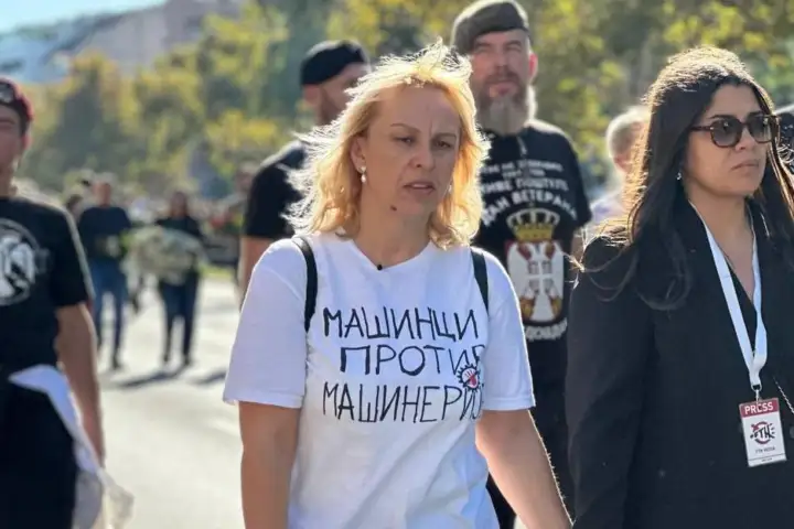 Dijana Hrka u Novom Sadu na komemoraciji povodom godišnjice od pada nadstrešnice