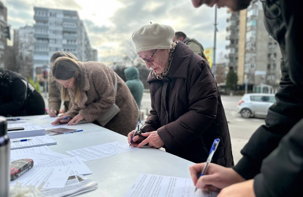 Akcija "Raspiši pobedu"; Foto: Mašina.