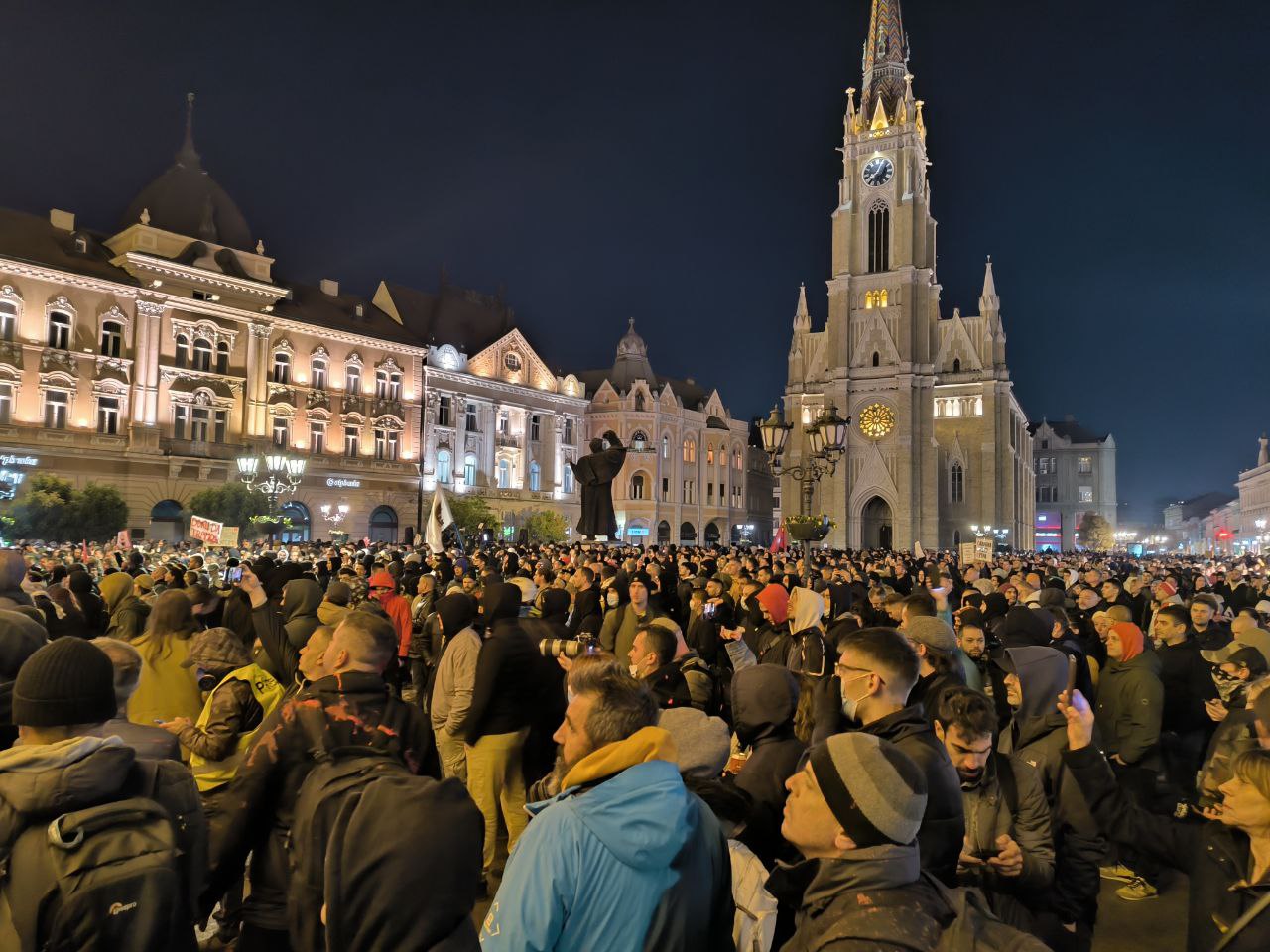 Gradska kuća u Novom Sadu, 5. novembar 2025; Foto: Mašina