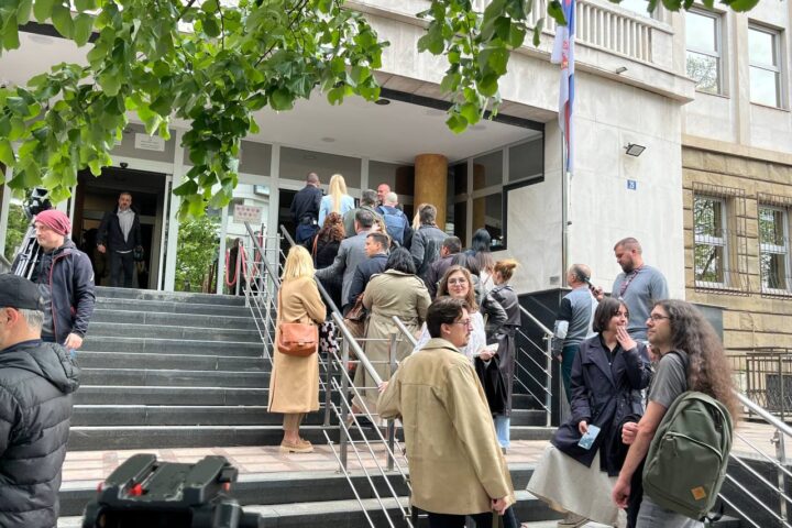 Ispred Specijalnog suda u Beogradu