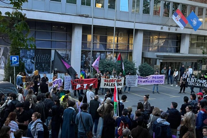 Protest protiv učešća na Evroviziji