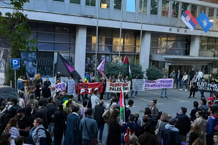 Protest protiv učešća na Evroviziji